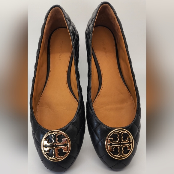 NWOB Tory Burch Womens Quilted Flats Black Size 8.5 - Picture 7 of 7